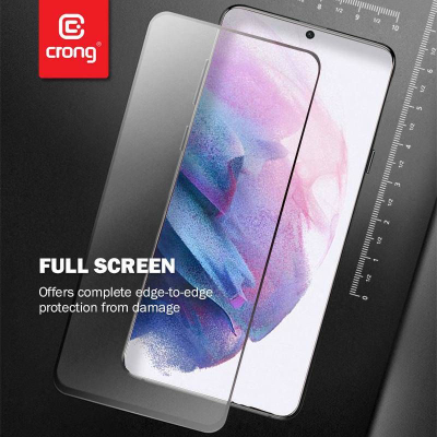 Mbrojtës ekrani Crong 7D Nano Flexible Glass, 0.2mm, 9H, për Samsung Galaxy S21