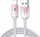 Kабел Joyroom S-A42 Crystal-Clear, USB-A во Lightning, 1.2m, 3A, бел