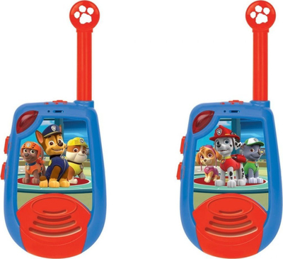 Walkie talkie për kalamaj Lexibook Paw Patrol Chase 3D, rreze 2 km, me dritë Morse, blu e kuqe