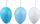 Vezë plastike për zbukurim MFP, 6cm, set me 6 copë, ngjyrë blu