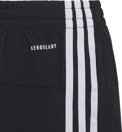 Pantallona sportive Adidas Performance Portov, me funde me gominë, me tre vija anësore, të zeza me të bardha