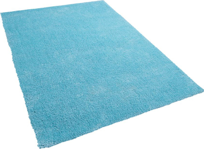 Tepih Beliani DEMRE Shaggy, 140x200 cm, poliester, blu e çelët
