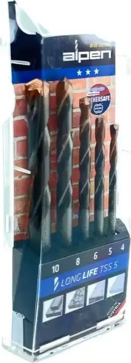 Set stërvilash Alpen TSS 5 Long Life, 5 copë, 4-10mm, gri