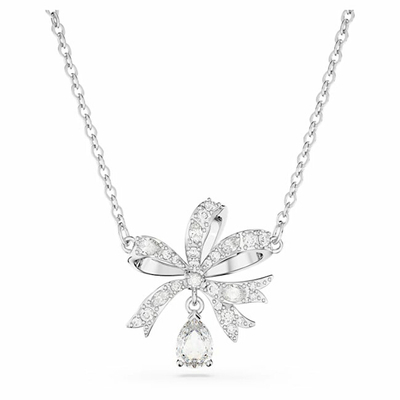 Qafore për femra Swarovski Bow Volta 5647583, e argjendtë