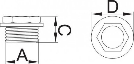 Tapë radiatori Hydroland G.KB.1P, 1", çelik, e bardhë 2