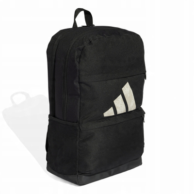 Çantë shpine adidas Motion Logo IS7038, 23.5L, poliester i ricikluar, e zezë