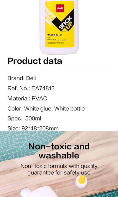Ngjitës DELI i bardhë 500ml a74813
