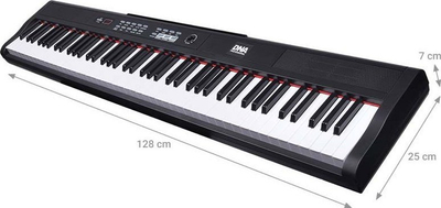 Piano digjitale DNA PP 88, 88 taste, USB MIDI, e zezë