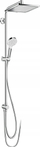 Kolonë dushi Hansgrohe Crometta E 240 Showerpipe Reno, 240x240mm, 1 rrymë, krom