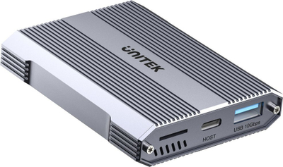 Lexues kartash Unitek CFexpress SD microSD, USB A 10 Gbps, HUB, gri
