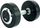 Hantel fiks Spartan 10 kg, i veshur me gomë, argjend me zi