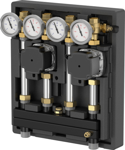 Grup pompash ngrohjeje Flamco MeiFlow Combi MK/UK, Wilo Yonos Para RS 15/6, i kuq