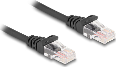 Kabllo rrjeti DeLOCK RJ45 Cat.5e, spiral, 1m, e zezë