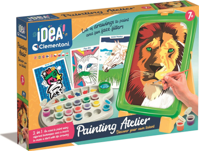 Set pikturimi Clementoni Idea Painting Atelier, stendë pikturimi për kalamaj 7+, shumëngjyrësh