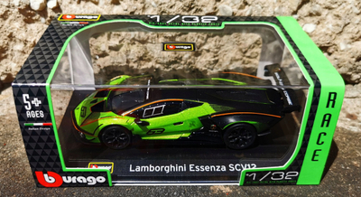 Maketi metalik Bburago Lamborghini Essenza SCV12 41161, 1:32, jeshile me të zezë