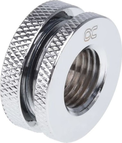 Lidhës bulkhead Alphacool G1/4, bronz i kromuar, ngjyrë krom