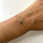 Byzylyk Alisia minimalist, argjend, gur spinel i zi, për femra