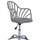 Karrige zyre Becky gri 57×57×96 cm (HM8457.10), gri