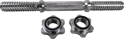 Shtangë e drejtë Eb Fit, 40 cm, diametër 28 mm, krom