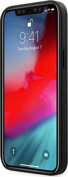 Mbrojtëse telefoni Ferrari On Track për iPhone 12 Pro Max, lëkurë e shpuar, e kuqe