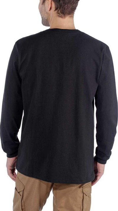 Bluzë Carhartt Workwear Signature Graphic, pulovër me mëngë të gjata, XS, e zezë