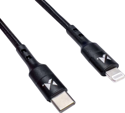 Кабел полнач Wozinsky USB C во Lightning, 2m, 18W PD, црн