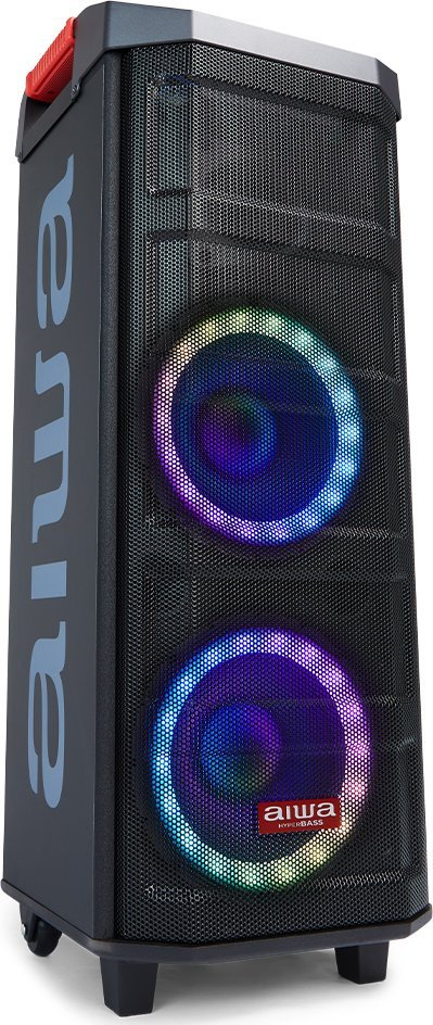 Bokse portative Aiwa KBTUS608, 600 W, Bluetooth, e zezë