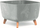 Vazo dekorative GRACIA Square, efekt betoni, 39 cm, gri