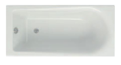 Vaskë drejtkëndëshe GLASS POP 150x70 cm, akrilik, e bardhë