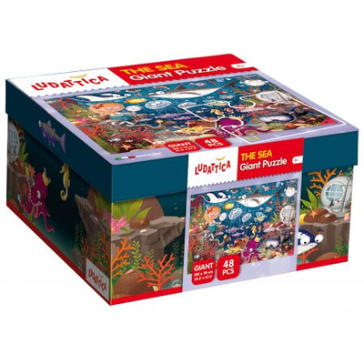 Puzzle i madh Ludattica The Sea, 48 copa, për kalamaj, shumëngjyrësh
