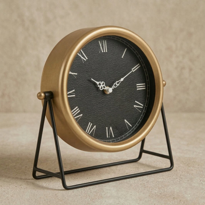Orë tavoline Edaxo KORA, metal, 21 cm, ngjyrë ari
