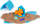 Set loje Kinetic Sand Doggie Dig, rërë kinetike 170g, për fëmijë 5+, shumëngjyrëshe