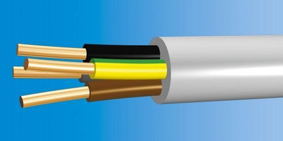 Kabllo elektrik NKT YDY 4x6, 4×6 mm², 750V, e bardhë