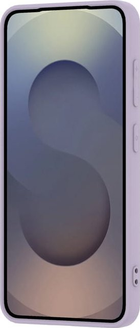 Футрола за телефон Crong Case Samsung Galaxy S25, силиконска, со микрофибер, виолетова