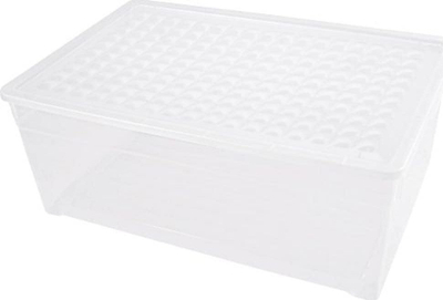 Kuti ruajtje Textile Storage Container Transparent 4, 45L, plastike, transparente