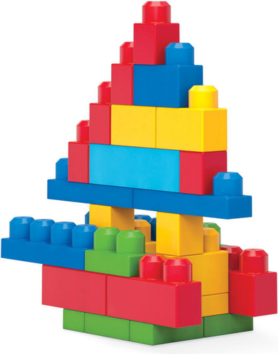 Set Mega Bloks First Builders - Blue Bag, 80 elemente