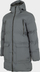Jakne dimri 4F Quilted H4Z22 KUMP010, e gjatë, me kapuç, gri