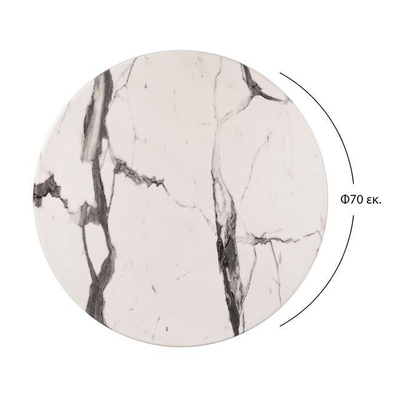 Bazë për tavolinë Werzalit 60cm Cement (HM5227.12), bardhë/ gri