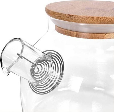 Karahaf xhami Excellent Houseware, 1L, me kullues, me kapak bambuje