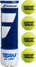 Toptha tenisi Babolat Team All Court, set 4 copë, presion i lartë, të verdhë