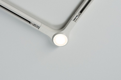 Lidhës shine LED Paulmann URail L Connector 827, dritë e ngrohtë, i bardhë