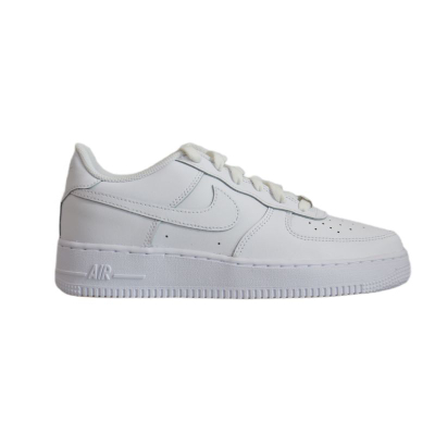Atlete për kalamoj Nike Air Force 1, lëkurë, taban Nike Air, të bardha