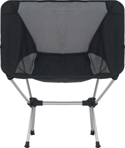 Set karrigesh kampingu VidaXL, palosëse alumini, 54x50x65 cm, të zeza