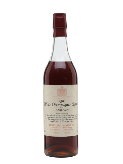 Konjak Berry Bros Arthenac Petite Champagne 1930, 68cl, 40%
