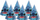 Kapele feste GoDan Party Hat Stitch dhe Angel, set 6 copë, shumëngjyrëshe