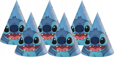 Kapele feste GoDan Party Hat Stitch dhe Angel, set 6 copë, shumëngjyrëshe