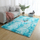 Tapet shaggy Ombre, 60x90 cm, 3.5 cm trashësi, blu e hapur