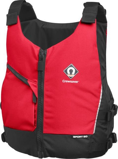 Jelek noti Crewsaver Sport 50N Boys 2024, për kalamaj, i kuq