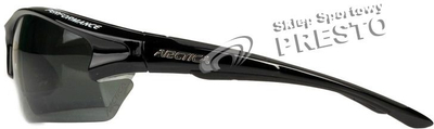 Syze dielli sportive Arctica S-148 me xhama të polarizum, UV400, të zeza