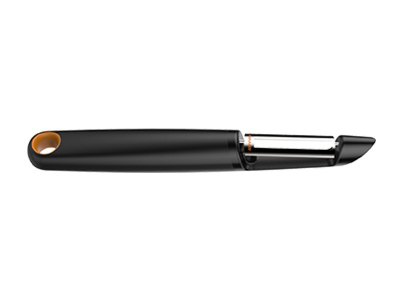 Qëruese Fiskars 1014419, për fruta dhe perime, zezë/portokalli